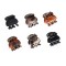 Set Clame Păr Femei, Model Textură Mată și Lucioasă, Negru și Maro, 1.5cm, 6 Bucăți