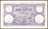 20 LEI - Septembrie 1929 ( numai dunga pe mijloc ) - XX Fine