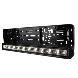 Cumpara ieftin Suport numar de inmatriculare cu bara LED incorporata, 20 51cm, 12v 24v, lumina de pozitie DRL alba si portocalie