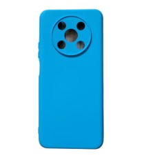 Huse silicon antisoc cu microfibra interior Huawei Y90 Albastru Marin