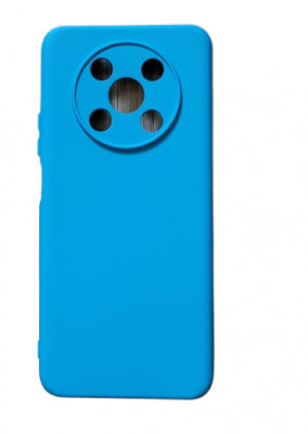 Huse silicon antisoc cu microfibra interior Huawei Y90 Albastru Marin foto