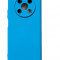Huse silicon antisoc cu microfibra interior Huawei Y90 Albastru Marin
