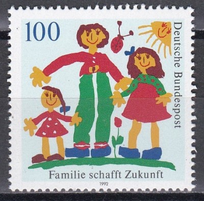 Germania 1992 - &amp;bdquo;Viitorul familiei&amp;rdquo;, MNH foto