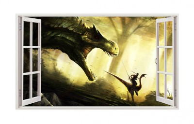 Sticker decorativ cu Dinozauri, 85 cm, 4252ST foto