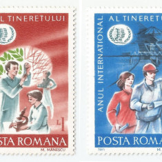 România, LP 1121/1985, Anul Internaţional al Tineretului, MNH