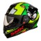 Casca integrala SMK Twister Cartoon GL241 negru/galben/verde