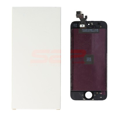 LCD+Touchscreen cu Rama Apple iPhone 5 BLACK ORIGINAL REFURBISHED foto