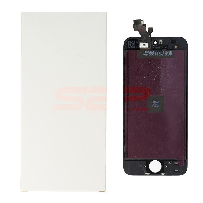 LCD+Touchscreen cu Rama Apple iPhone 5 BLACK ORIGINAL REFURBISHED