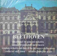 Disc vinil, LP. CONCERT NR.4 PENTRU PIAN SI ORCHESTRA IN SOL MAJOR, OP.58. FANTEZIA PENTRU PIAN, COR SI ORC-240042