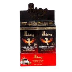 Diblong Energy Coffee - supliment alimentar pentru bărbați, formula de cafea instant cu plante care susțin sănătatea sexuală și funcția erectilă, 12 b