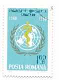 A 20-a aniversare a infiintarii O.M.S., 1968 - neobliterata