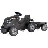 Cumpara ieftin Tractor cu pedale si remorca Smoby Farmer XL negru