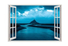 Autocolant decorativ, Fereastra, Natura si peisaje, Multicolor, 85 cm, 2855ST foto