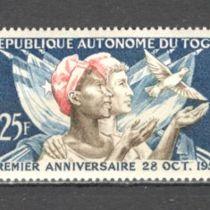 Togo.1957 Posta aeriana-1 an Autonomia ST.262