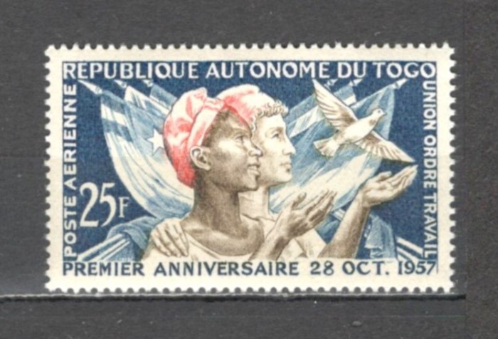 Togo.1957 Posta aeriana-1 an Autonomia ST.262