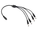 Cablu Alimentare DC 2.1mm Mama - 4 x DC Tata, Distribuitor Alimentare Camere Supraveghere, 4 Iesiri