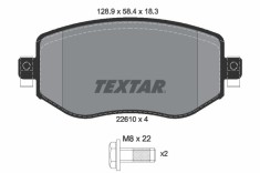 TEXTAR 2261001 Q+ set placute frana,frana disc