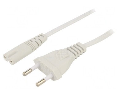Cablu Alimentare Negru 3m 2x0,5mm2 CEE 7/16 la IEC C7 foto