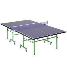 HOMCOM masă de ping pong pliabilă masă de ping pong roți masă de ping pong pentru interior masă de ping pong pentru exterior violet verde