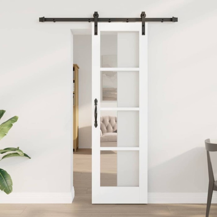 Ușa glisantă cu set de accesorii &#039;ORKDAL&#039;Alb 61x198.5 cm