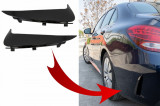 Ornamente bara spate flapsuri Mercedes C-Class W205/S205/C205/A205 negru lucios