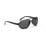 Ochelari de Soare Unisex Negri, Adulți/Copii, Rame Slim, Lentile Mari, Ușori, 16cm Lungime