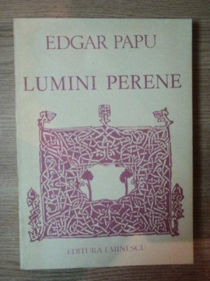 LUMINI PERENE de EDGAR PAPU , 1989 foto