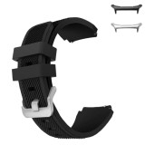 Curea silicon, compatibila Samsung Galaxy Watch Ultra2, telescoape Quick Release, 22mm, Negru