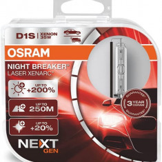 Set 2 becuri Xenon D1S Osram Xenarc Night Breaker Laser NextGen +200%