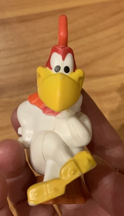 Figurina Foghorn Leghorn Looney Tunes. Jucarie Happy Meal MsDonald's 8,5 cm