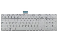 Tastatura Laptop, Toshiba, Satellite Pro C50-A-153, alba, cu rama, US foto