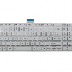 Tastatura Laptop, Toshiba, Satellite C50-A, C50T-A, C55-A, C55T-A, C50D-A, C55D-A, C55DT, alba, layout US