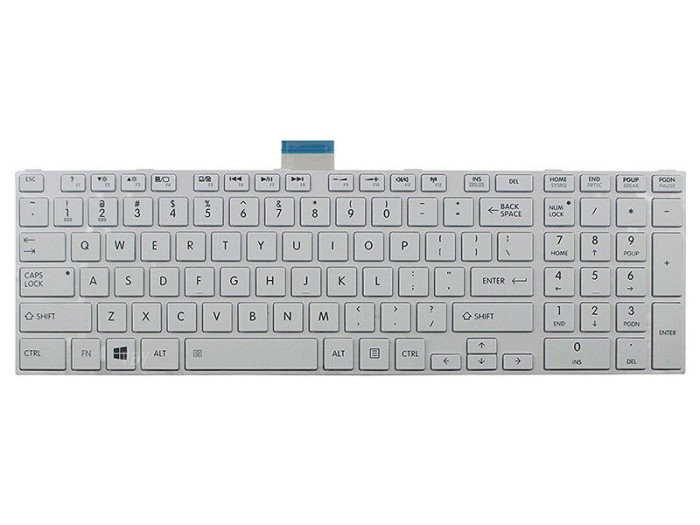 Tastatura Laptop, Toshiba, Satellite C50-A, C50T-A, C55-A, C55T-A, C50D-A, C55D-A, C55DT, alba, layout US