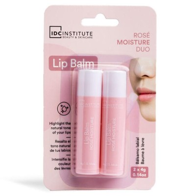 Set 2 balsam de buze cu hidratare intensa Moisture Rose Duo IDC Institute 42102, 2x4 g foto