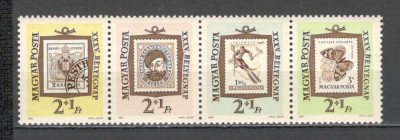 Ungaria.1962 Ziua marcii postale-streif XU.83 foto