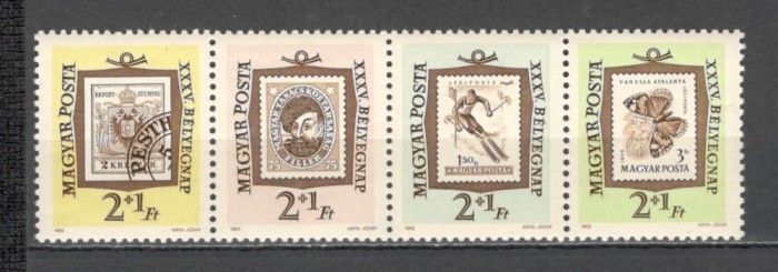 Ungaria.1962 Ziua marcii postale-streif XU.83