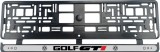 Cumpara ieftin Set 2 bucati, suport numar inmatriculare Volkswagen Golf GTI Dark, Autohelix MSA