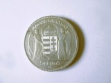 Ungaria 5 Pengo 1930 argint,Regența lui Miklos Horthy,moneda din imagini,diam=36 mm,greutate=24,95 grame