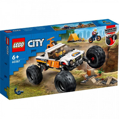Lego city aventuri off road cu vehciul 4x4 60387 foto