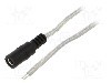 Cablu alimentare DC, cabluri, DC 5,5/2,5 soclu, transparent, 2m, BQ CABLE - DC.CAB.8400.0200