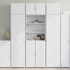 Gossi dulap inalt, alb, 70x42,5x185 cm, lemn prelucrat