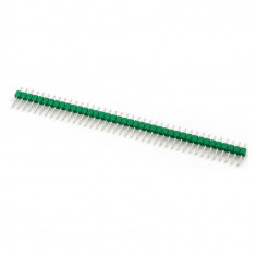 Bareta pini 2.54mm TATA ( VERDE ) / 1x40 pin header male Arduino (b.142)