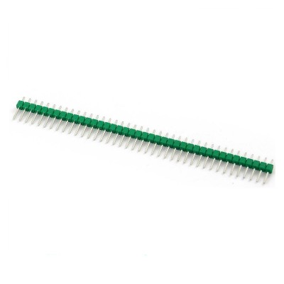 Bareta pini 2.54mm TATA ( VERDE ) / 1x40 pin header male Arduino (b.142) foto