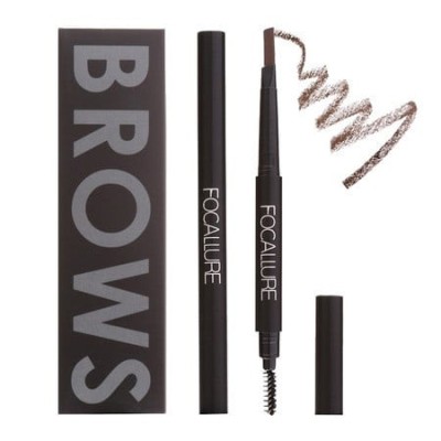 Creion sprancene Focallure Auto Brows Pen, 02 Brown foto