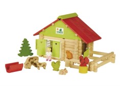 Casuta de construit, Ferma cu animale, 100 piese