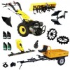 ProGARDEN Pachet Campo U16E Motocultor 14CP + RM500C Remorca 500Kg + BC120M Bara cosire + 3xPlug + FT90 Freza tractata + 2xRoti metalice RM47 + 2xCupl