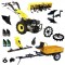 ProGARDEN Pachet Campo U16E Motocultor 14CP + RM500C Remorca 500Kg + BC120M Bara cosire + 3xPlug + FT90 Freza tractata + 2xRoti metalice RM47 + 2xCupl