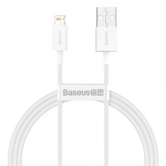 Cablu Date si Incarcare USB-A - Lightning Baseus Superior Series, 20W, 1m, Alb CALYS-A02