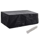Cumpara ieftin Husă mobilier grădină, 8 ocheți, 200x160x70 cm
