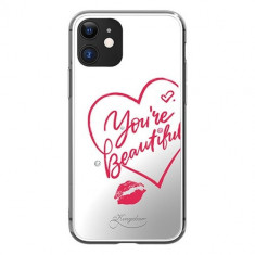 Husa iPhone 11, Cristale Originale Swarovsky, Oglinda, Kingxbar Angel, You&amp;#039;re Beautiful, Mirror foto